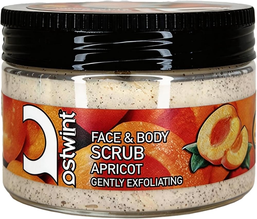 Ostwint Yüz ve Vücut Peeling Scrub Kayısı 300 ml, Cilt Temizleyici, Pürüssüzleştirici, Dolaşımı Hızlandırıcı