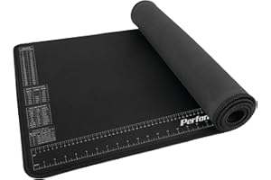 Performance Tool W88977 Neoprenmatte mit Lineal und Referenztabelle, chemikalienbeständig, 40,6 x 90,5 cm, schützt Arbeitsfläche vor Lösungsmitteln und Ölen
