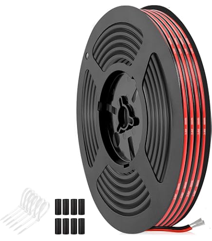 Cavo Di Prolunga LED 6 Pin 22 AWG 20m Per Strisce RGB CCT - Filo Incagliato Stagnato Per 3528/5050
