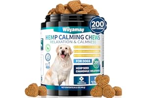 Woyamay Snack Calmante per Cane, 200 Pezzi Naturale Premietti Calmanti per Cani, Snack Calmanti Con per Cani in Momenti di Separazione, Abbaio, Fuochi d’Artificio, Viaggio,Temporali, Gusto Pollo