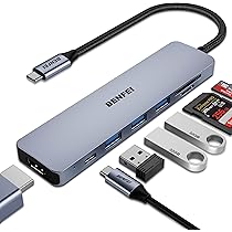 Pavé Numérique USB-C Avec 3 Ports USB 2.0 - Mini Clavier Portable Pour PC, Mac, Surface, IPad