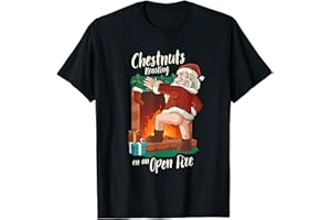 Cheeky Santa Threads Co. Funny Naughty Santa Dirty Food Pun Roasting Nuts Xmas T-Shirt