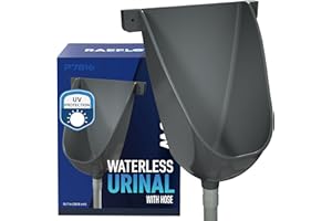 RAEFLOW Waterless Urinal with Hose - Outside Urinal, Outdoor Plastic Urinals, Outdoor Toilet