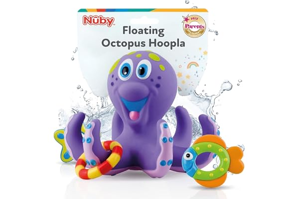 Nuby Octopus Floating Bath Toy Sensory