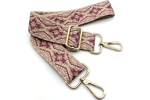 KERIOCUSI Correa de Hombro Ajustable para Mujer, Correa de Reemplazo Bolso Colorida con Hebilla de Oro, Ancha para Piel, Cámara, Monedero, Guitarra, Cruzados Accesorios, 13