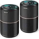 AIRTOK 2PC Purificatore Aria, Purificatore d'Aria con Spugna Aromatica,H13 HEPA Air Purifier rimuove polvere,odori di animali