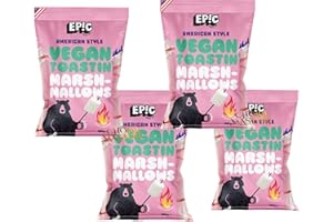 SYNC'T Vegan Marshmallows | American Style Epic Vegan Extra Large Toasting Marshmallows - Gluten Free - 800g