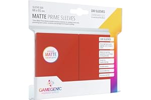 Gamegenic , Matte PRIME Sleeves Red