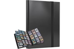 ECOSEAO Album Cartas, 540 Álbum de Cartas Coleccionables, 9 Bolsillos 30 Paginas, Transparente Álbums Colección Tarjetas para MTG Magic YoGiOh Carta