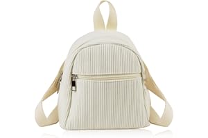 Energather Mochila pequeña para mujer, mini mochila Corduroy, mochila para mujer, pequeña para mujeres y niñas, mochila portátil pequeña con correa de hombro ajustable para caminar, ir de compras
