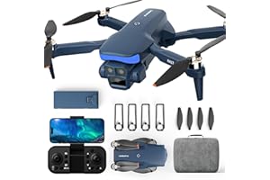KARUISRC K417 Drone avec dual Caméra,1080p Camera Drones pour enfants avec lumières,5GHz WIFI Transmission Drone pour adultes,Pliable FPV RC Drones,Maintien de l'altitude et mode sans tête pour débutants