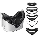 KIWI design Interface Faciale Protection (5 en 1) Compatible avec Quest 2 Accessoire (Contenant Un Espacement pour Lunettes)