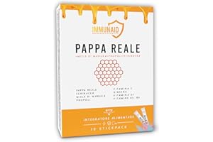 BALANCE FEEL YOUR SELF IMMUNAID® - PAPPA REALE, PROPOLI, MIELE DI MANUKA, ECHINACEA, VITAMINA C, 2000MG | Aumenta Energia e Vitalità, Rafforza le Difese Immunitarie, Riduce la Stanchezza | 10 Stickpack Liquidi