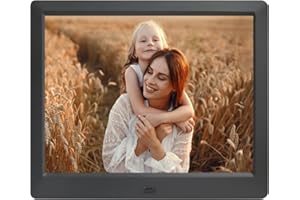 JAIHONDA 9 inch Digital Picture Frame-Digital Frames with Remote Control,Photo Video Player Frame-4 Windows Display Electronic Photo Frames Support USB Drive SD MS MMC SDHC Card