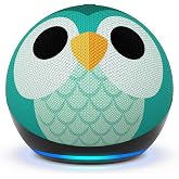 Echo Dot Kids (2022 model) | Wi-Fi and Bluetooth smart speaker | kid-tuned Alexa | With 1 year of Amazon Kids+ content | Owl