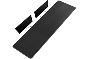 CENNBIE Alfombrilla de escritorio de cuero Grande, 180 x 50cm Tapete escritoriode, Alfombrilla de mouse extendida, alfombrilla de escritorio de piel impermeable para escritorio oficina y hogar (Negro)