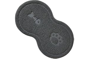 Anicy Podkładka pod miskę dla psów i kotów – silikonowa miska dla psa i kota – PCW, wodoszczelna, antypoślizgowa, karma dla zwierząt domowych, 45 x 25 cm