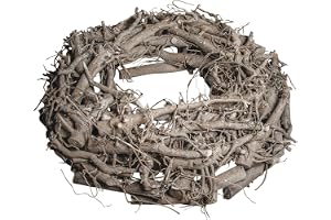 Rayher 65013000 Naturlig Willow krans, whitewash