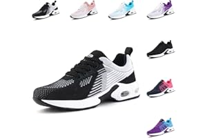 Hitmars Scarpe Running Donna Scarpe Ginnastica Sportivo Corsa Leggere Antiscivolo Traspirante Mesh Air Cuscino Casual Nero Blu Rosa Viola Rosso EU36-EU43