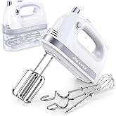 Lord Eagle Hand Mixer Electric Whisk, 400W Power Handheld Mixer for Baking Cake Egg Cream Food Beater, Turbo Boost/Self-Contr