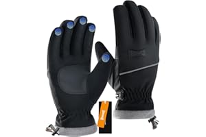 GOUNOD Winter Gloves for Women Men,Thermal Insulated Waterproof Windproof Cold Weather Gloves,Touch Screen Compatible,Non-Slip Grip,Great for Running,Driving,Cycling,Hiking