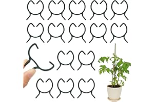 KINGLAKE 100 sztuk klipsów do roślin, do pomidorów, klipsów do roślin, pomidorów, klipsów mocujących, pierścieni do roślin, wsporników do roślin (L)