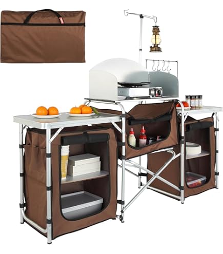 Armoire De Camping Bo-Camp Northwood - VENDU POUR PIÈCES (défectueux) - Tiroirs Bois/gris