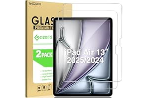 GOZOPO Screen Protector for iPad Air 13 M3 (2025) / iPad Air 13 Inch M2 (2024), 9H Tempered Glass Film, [2-Pack]