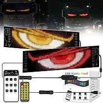 Display LED Programmabile Per Auto - 2,76x6,81 Pollici | Controllo Via App E Telecomando