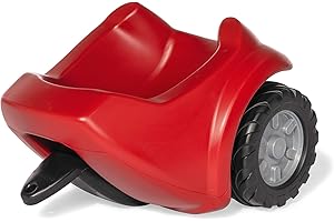 Rolly Toys-RollyToys RollyMinitrac Trailer (rimorchio Mono-ASSE, per Bambini da 1,5 a 4 Anni, Funzione di inclinazione, Colore Rosso) 122080, Small