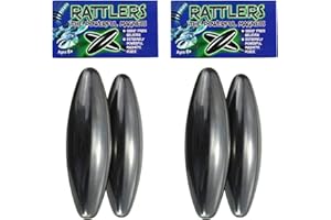 D.A.Y. REPUBLIC Powerful Rattle Magnets Spinning Buzzing Snake Eggs, Hematite Zingers, Educational Science Toy, Great Stress Relief for Autism, ADD, ADHD & OCD, Fidget Toy, Can be Used as Fridge Magnets (4)