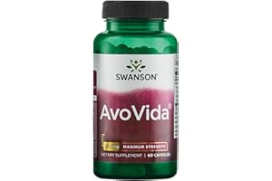 ‎SWANSON Swanson, Avovida Maximum Strength, 60 Kapseln, 300mg Unverseifbare Lipide je Dosis, Glutenfrei, GMO frei, Geschmacksneutral