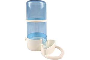Global Pet Blue Anti Algae Feeder & Drinker Bottles Cage Aviary Fronts for Finch, Canary, Budgie, Small Birds - 400ml (2 Bottles)