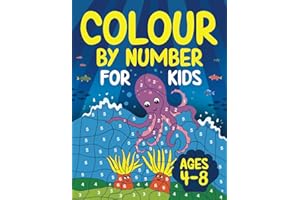 Colour by Number for Children: 50 Unique Images - Activity Book for Kids (Colour by Number for Kids aged 4-8)