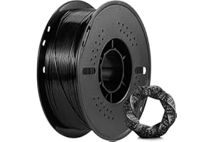 CLUHERTVY PLA Filament 1.75 mm, Black PLA 3D Printer Filament, Filament 3D Printing Materials, Dimensional Accuracy +/- 0.02 mm, Durable and Resistant, Smooth,Suitable for Most FDM 3D Printers, 1KG