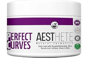 AESTHETE Crema Anticellulite Forte con Acido Glicolico Corpo e Fosfatidilcolina 250ml 98% Naturale | Crema Rassodante Corpo Forte Con Azione Drenante Profumata Per Cellulite Gambe Glutei Cosce Pancia e Fianchi
