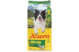 JOSERA Adult Lamm & Reis (1 x 12,5 kg) | Premium Trockenfutter für ausgewachsene Hunde | Monoprotein - 100% Lamm | proteinarm & fettreduziert - besonders gut verträglich | glutenfrei | 1er Pack