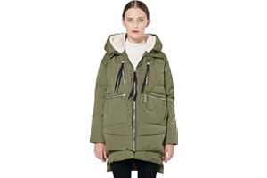 Orolay Abrigos de Plumón para Mujer Chaqueta Mujer Invierno Down Hooded Jacket