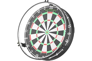 ‎STASUN STASUN 360°Dart Beleuchtung,Weiße LED Dartscheibe Licht,Bnehmbar Dartboard Lighting System,12W 6500K Magnetisches Dart Lichtring und Zubehör für Das Gesamte Board