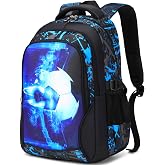 SOMBLG School Backpacks Teenagers Child Backpack Big Kids Youth School Backpack School Institute, 4-camo football, Classic