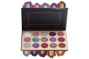 MYUANGO BEAUTY GLAZED 15 Colours Long Lasting Glitter Eyeshadow Palette Eyeshadow Shimmer Shiny Make-Up