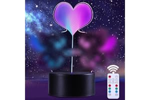 QQAAMZ Stitch Lámpara Personajes 2 En 1, Luz Bicolor,3d lampada Control Remoto Touch Lilo&stitch Lampe Decorativa Para Habitación De Niños Anime Gadget Regalos Navideños,lampe De Cumpleaños (16 colores-1)