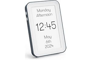 Relish Day Connect (NEW 2024) – Dementia Clock, HD Large Screen Digital Calendar Clock for Seniors and People with Memory Loss with Large Number, Day, Date and Time