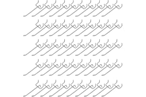 MAIXINNEW 50 Stück Metall Haken für Stecktafel, Lochwandhaken 32mm Lochabstand, Lochblech Werkzeugwand Haken mit Schutzhülle für Laden, Garage