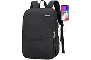 MAXTOP Mochila portatil 15.6 pulgadas 17 pulgadas Mochilas Hombre Mujer Mochila viaje para computadora con puerto de carga USB + Antirrobo [Resistente al agua]