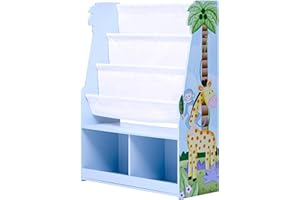 Fantasy Fields Libreria in Legno per Bambini Sunny Safari con portaoggetti Multi TD-13410SS