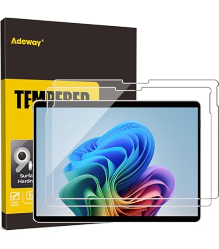 Vetro Temperato TECHGEAR Per Microsoft Surface Pro 3 (12 Pollici) – Proteggi Schermo 9H, Anti Graffio, Salvaschermo Trasparente