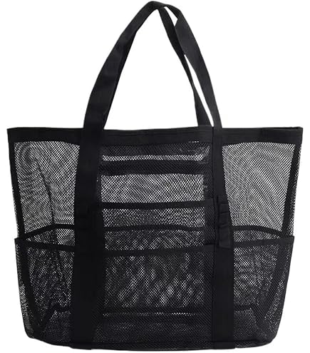 Sac Filet Réutilisable Pour Jouets De Plage - 30x28x10 Cm Avec Zip | Idéal Pour Sable, Eau, Sport, Voyage - Pratique Et Respirant