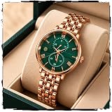 MOOVER Women's Analog Quartz Watch with Stainless Steel Strap: 