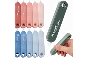 10 PCS Rubans Correcteurs,BetterJonny 5mx5mm Souris Correcteur Blanc avec Capuchon Protecteur Correcteur Souris Rouleaux de Correction Roller Correcteur pour Papeterie Fourniture Scolaire (Rouge+Bleu)